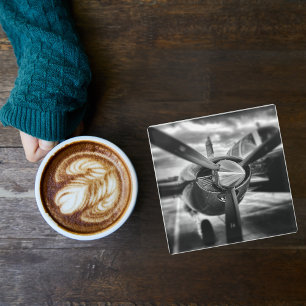 Vliegtuigfoto, Cool Fun Aviation Glazen Onderzetter