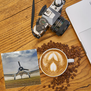 Vliegtuigfoto, Cool Fun Aviation Glazen Onderzetter