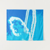 vliegtuighart wandkleed (Voorkant (horizontaal))