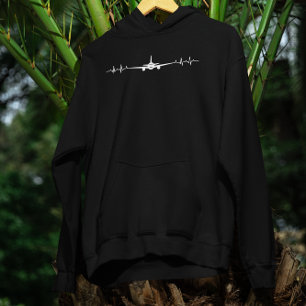 Vliegtuighartbit Hoodie