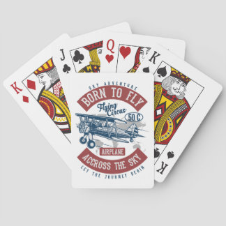 vliegtuigkleur pokerkaarten