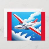 Vliegtuigluchtvaart Briefkaart (Voorkant / Achterkant)