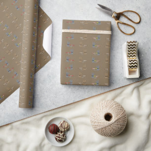 Vliegtuigluren Cadeaupapier