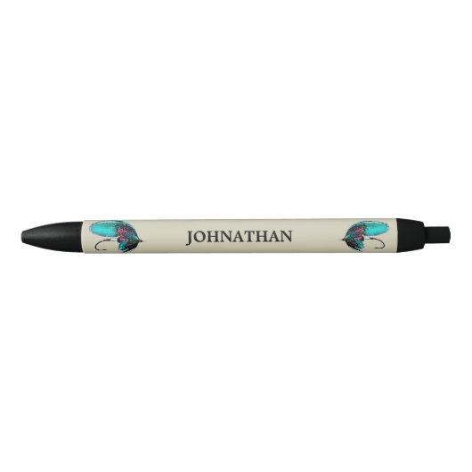 Vliegtuigluren met aangepaste tekst zwarte inkt pen (Voorkant)