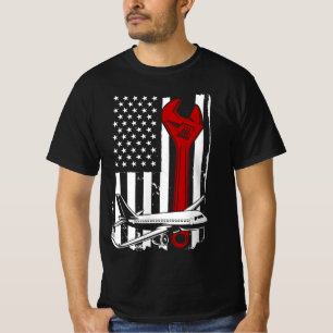 Vliegtuigmachine, mechanisch t-shirt
