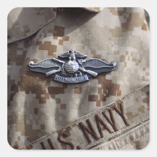 Vliegtuigmakerij Vierkante Sticker (Voorkant)