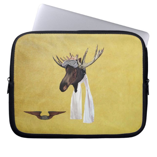 Vliegtuigmastpiloot Laptop Sleeve (Voorkant)