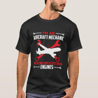 Vliegtuigmecanicus Vliegtuigreparatie Luchtvaartte T-shirt