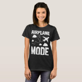 VliegtuigMode Pilot Airplane Plane Aviation 16 T-shirt (Voorkant volledig)