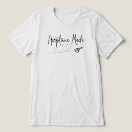 Vliegtuigmodus met hart in zwart Tri-Blend shirt