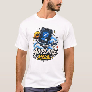 Vliegtuigmodus Ontkoppelen om Opnieuw te Verbindin T-shirt