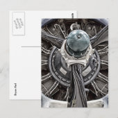 vliegtuigonderdelen briefkaart (Voorkant / Achterkant)