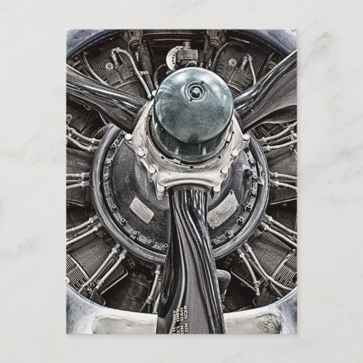 vliegtuigonderdelen briefkaart (Voorkant)