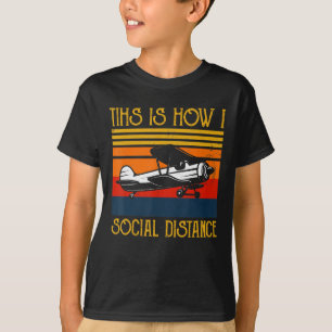 Vliegtuigpiloot: Dit is hoe sociaal T-shirt