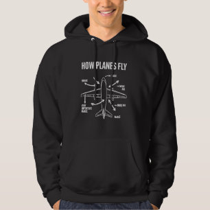 Vliegtuigpiloot Hoe vliegtuigen vliegen Grappig Lu Hoodie
