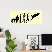 Vliegtuigpiloot piloot mannen poster (Thuiskantoor)