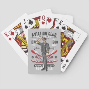  vliegtuigpiloot pokerkaarten