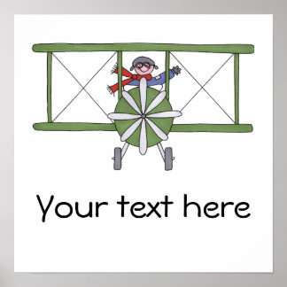 Vliegtuigpiloot Poster