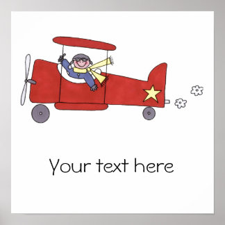 Vliegtuigpiloot Poster