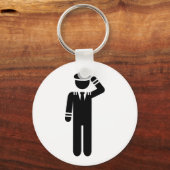 Vliegtuigpiloot Sleutelhanger (Voorkant)