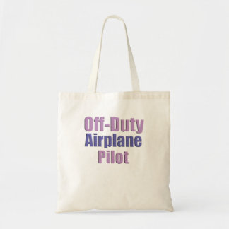 vliegtuigpiloot tote bag