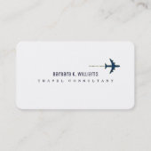 vliegtuigreisconsulent visitekaartje (Voorkant)