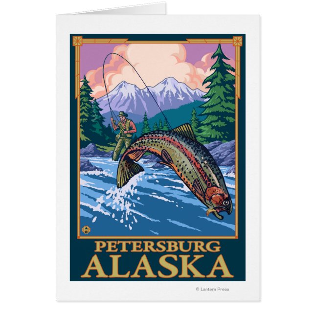 Vliegtuigscène - Petersburg, Alaska (Voorkant)