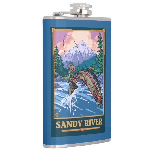 Vliegtuigscène - Sandy River, Oregon Heupfles (Rechts)