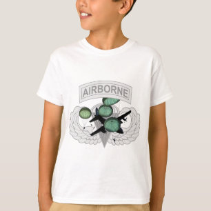 Vliegtuigschoft met vleugels t-shirt