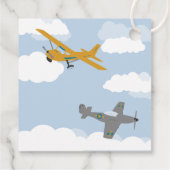  vliegtuigtijd vliegt dank je wel bedankjes labels (Achterkant)