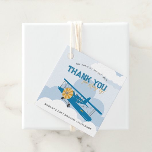  vliegtuigtijd vliegt dank je wel bedankjes labels (In situ)