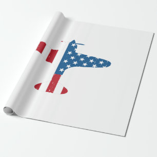Vliegtuigvaartuig Veteraan Pilot Gift, Vliegtuig V Cadeaupapier