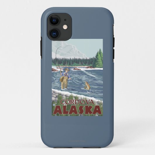 Vliegtuigvissers - Cordova, Alaska Case-Mate iPhone Case (Achterkant)
