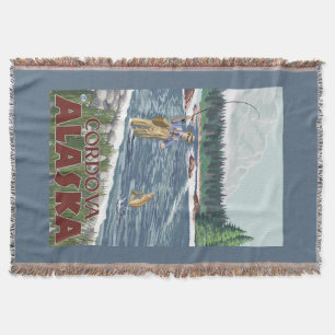 Vliegtuigvissers - Cordova, Alaska Deken