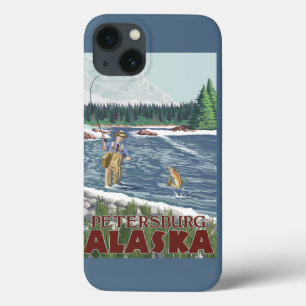 Vliegtuigvissers - Petersburg, Alaska iPhone 13 Hoesje