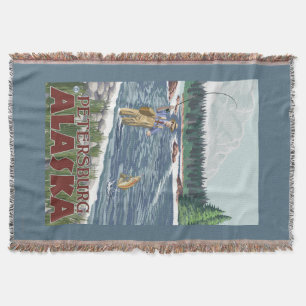 Vliegtuigvissers - Petersburg, Alaska Deken