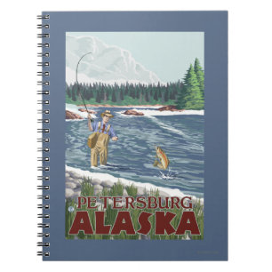 Vliegtuigvissers - Petersburg, Alaska Notitieboek