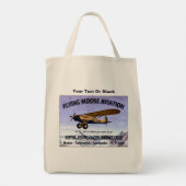 Vliegtuigvlag Tote Bag (Achterkant)