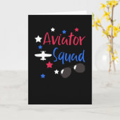 Vliegtuigvliegende vliegtuigpiloot: Cool Aviator C Kaart (Gele Bloem)
