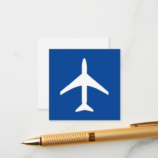 Vliegtuigvliegtuig piloot informatiekaartje (Voorkant / Achterkant in situ)