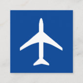 Vliegtuigvliegtuig piloot informatiekaartje (Voorkant)