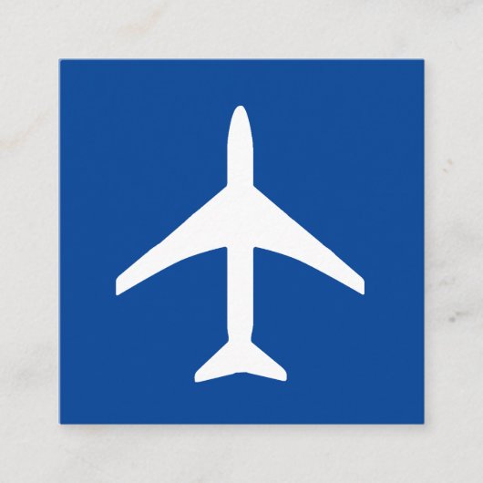 Vliegtuigvliegtuig piloot informatiekaartje (Voorkant)