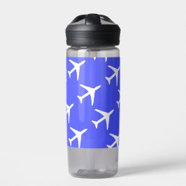 Vliegtuigvliegtuig piloot vliegend luchtruim waterfles