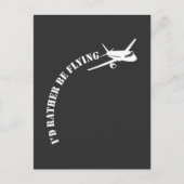 Vliegtuigvliegtuigexploitant vliegend vliegtuig briefkaart (Voorkant)