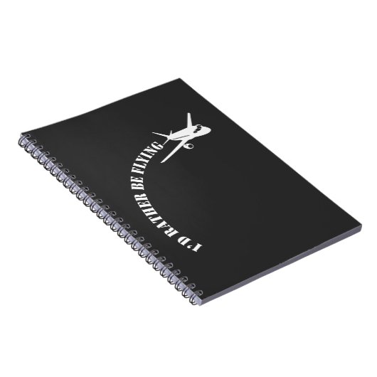 Vliegtuigvliegtuigexploitant vliegend vliegtuig notitieboek (Rechterzijde)