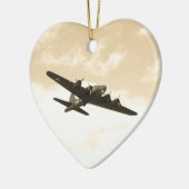 Vliegtuigvlucht Keramisch Ornament (Links)