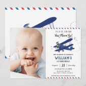  vliegveld Blauw gouddag Foto Kaart (Voorkant / Achterkant)