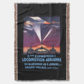 Vliegveld boven Poster voor zoeklicht Deken (Voorkant Verticaal)