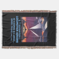 Vliegveld boven Poster voor zoeklicht