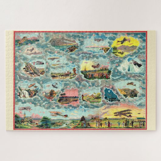  vliegveld Franse bestuurscentrum Legpuzzel (Horizontaal)